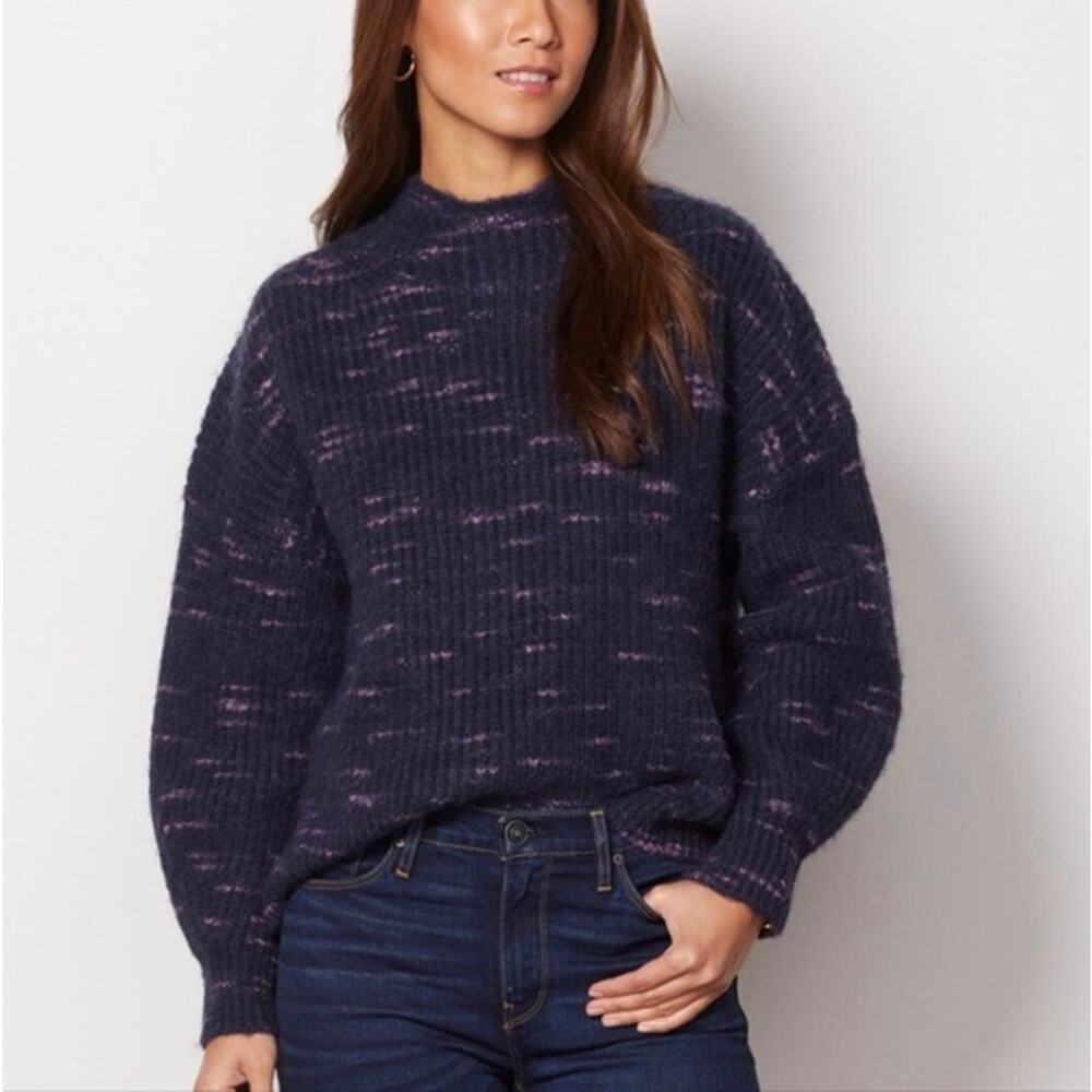 Varley Albion knit sweater navy/pink